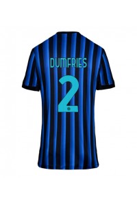 Inter Milan Denzel Dumfries #2 Jalkapallovaatteet Naisten Kotipaita 2025-26 Lyhythihainen
